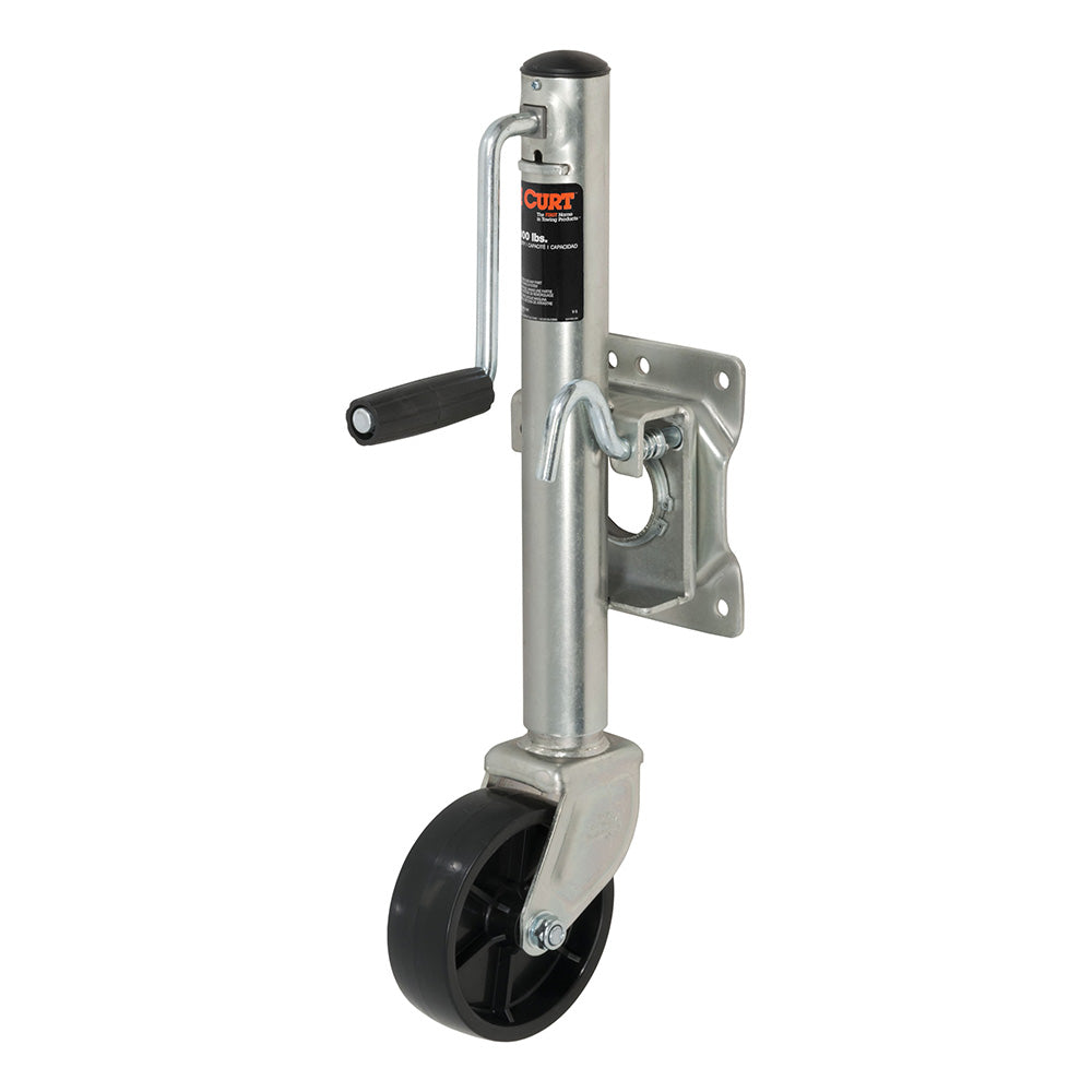 CURT Marine Jack w/6 Wheel - 1,000 lbs - Adjust Vertically 10