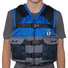 Load image into Gallery viewer, Bluestorm Sportsman Youth Mesh Fishing Life Jacket - Deep Blue [BS-105-NAV-Y]
