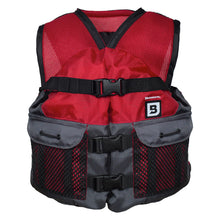 Load image into Gallery viewer, Bluestorm Sportsman Youth Mesh Fishing Life Jacket - Nitro Red [BS-105-RED-Y]
