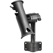 Load image into Gallery viewer, RAM Mount RAM Tube Jr. Fishing Rod Holder w/Standard 6&quot; Length Post Spline &amp; Bulkhead Mounting Base [RAP-390-BU]
